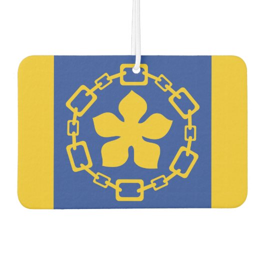 Vlag van Hamilton, Ontario Serving Tray Luchtverfrisser (Voorkant)