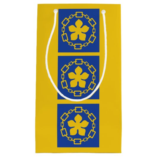 Vlag van Hamilton, Ontario Small Gift Bag Klein Cadeauzakje (Voorkant)