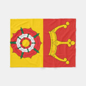 Vlag van Hampshire (Graafschap in VK) Fleece Deken (Voorkant (Horizontaal))