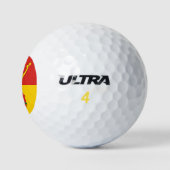 Vlag van Hampshire (Graafschap in VK) Golfballen (Logo)
