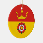 Vlag van Hampshire (VK) Keramisch Ornament (Rechts)