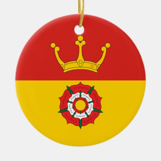 Vlag van Hampshire (VK) Keramisch Ornament (Voorkant)