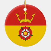 Vlag van Hampshire (VK) Keramisch Ornament (Achterkant)