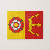 Vlag van Hampshire (VK) Legpuzzel (Horizontaal)