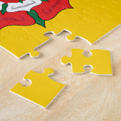Vlag van Hampshire (VK) Legpuzzel (Zijkant)