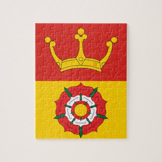 Vlag van Hampshire (VK) Legpuzzel (Verticaal)