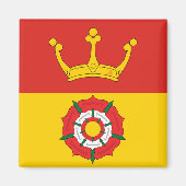 Vlag van Hampshire (VK) Magneet (Voorkant)