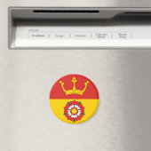 Vlag van Hampshire (VK) Magneet (Insitu (Vaatwasser))