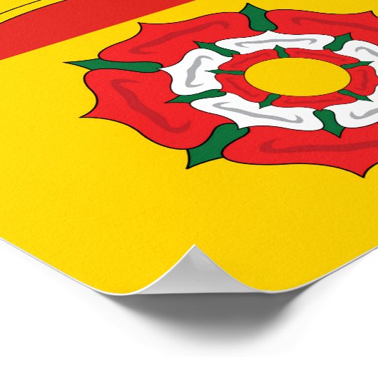 Vlag van Hampshire (VK) Poster (Hoek)