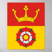 Vlag van Hampshire (VK) Poster (Voorkant)