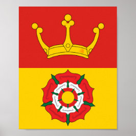 Vlag van Hampshire (VK) Poster