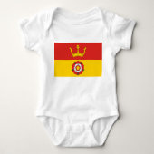 Vlag van Hampshire (VK) Romper (Voorkant)