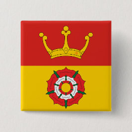 Vlag van Hampshire (VK) Vierkante Button 5,1 Cm