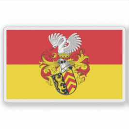 Vlag van Hanau, Duitsland Sticker