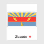 Vlag van Harare (voorheen Salisbury), Zimbabwe Sticker (Vel)