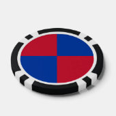 Vlag van Harenkarspel Pokerchips (Enkel)
