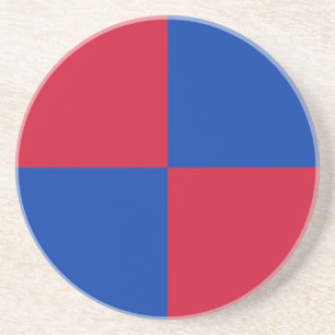 Vlag van Harenkarspel Zandsteen Onderzetter