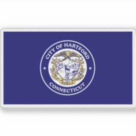 Vlag van Hartford, Connecticut Sticker