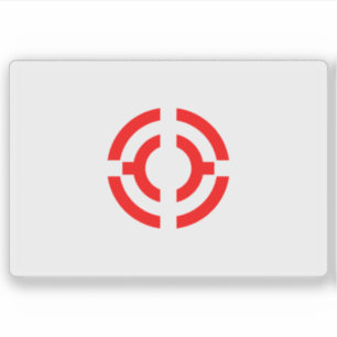 Vlag van Hatogaya, Saitama, Japan (1967-2011) Sticker