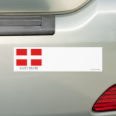 vlag van Haute-Savoie met naam Bumpersticker (Op auto)