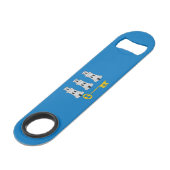 Vlag van Havana, Cuba Bar Sleutel Speed Flessenopener (Voorkant Gekanteld)