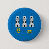 Vlag van Havana, Cuba-Button Ronde Button 5,7 Cm (Voorkant)