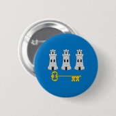 Vlag van Havana, Cuba-Button Ronde Button 5,7 Cm (Voorkant /achterkant)