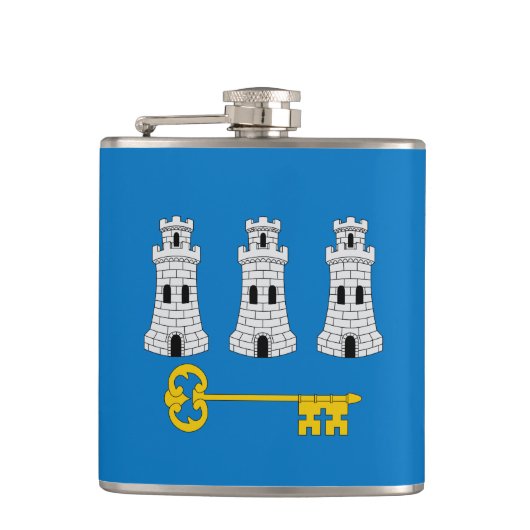 Vlag van Havana, Cuba Flask Heupfles (Voorkant)