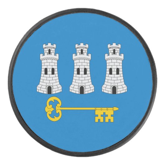 Vlag van Havana, Cuba Hockey Puck (Voorkant)