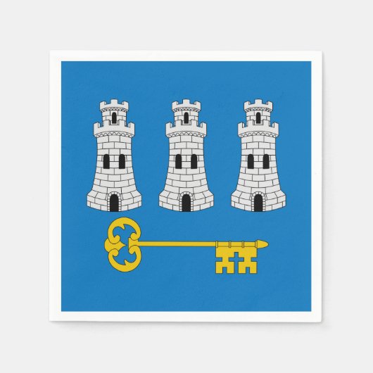 Vlag van Havana, Cuba Napkins Servet (Voorkant)