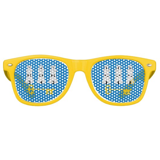 Vlag van Havana, Cuba Retro Zonnebril (Voorkant)