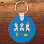 Vlag van Havana, Cuba-Sleutelhanger Sleutelhanger (Voorkant)