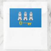 Vlag van Havana, Cubaanse rechthoekige sticker (Tas)