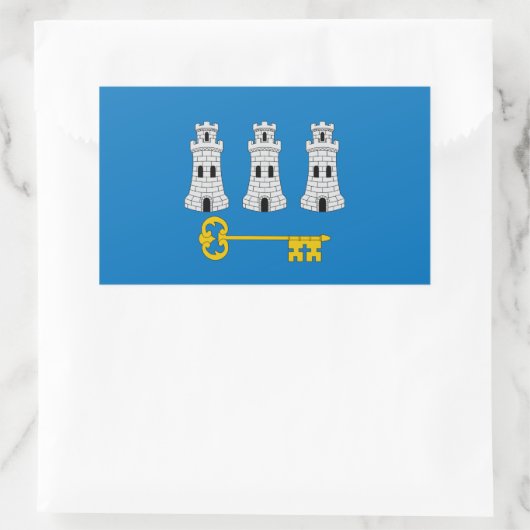 Vlag van Havana, Cubaanse rechthoekige sticker (Tas)