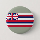 Vlag van Hawaï (staat in de VS) Ronde Button 5,7 Cm (Voorkant)