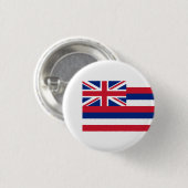 Vlag van Hawaï Vlag van Hawaï Ronde Button 3,2 Cm (Voorkant /achterkant)