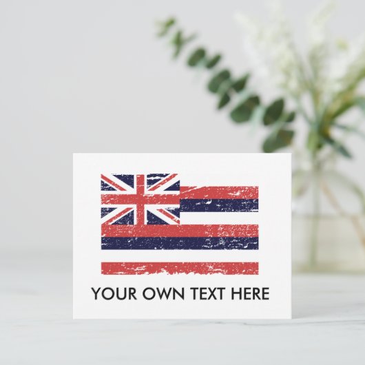  VLAG VAN HAWAII BRIEFKAART (Staand voorkant)