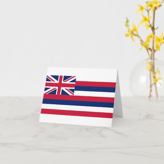 vlag van Hawaii Kaart (Gele Bloem)