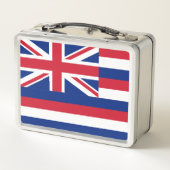 Vlag van Hawaii Metal Lunch Box (Achterkant)