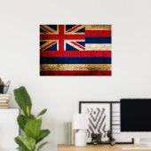 vlag van Hawaii Poster (Thuiskantoor)