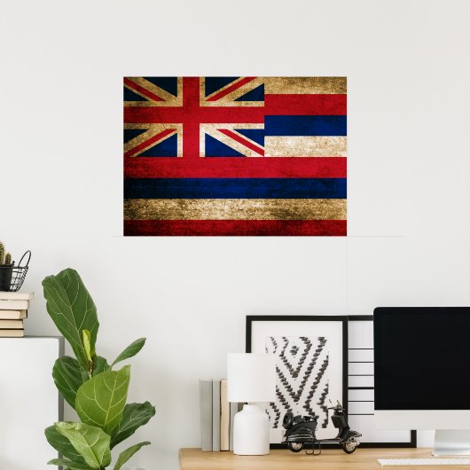  vlag van Hawaii Poster (Thuiskantoor)