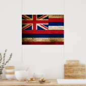vlag van Hawaii Poster (Keuken)
