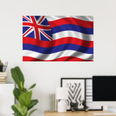 Vlag van Hawaii Poster (Thuiskantoor)