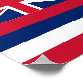 vlag van Hawaii Poster (Hoek)