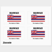 Vlag van Hawaii Rechthoekige Sticker (Vel)