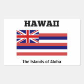 Vlag van Hawaii Rechthoekige Sticker (Voorkant)