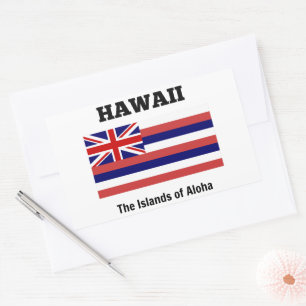 Vlag van Hawaii Rechthoekige Sticker