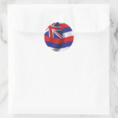 Vlag van Hawaii Ronde Sticker (Tas)