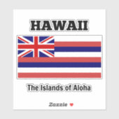 Vlag van Hawaii Sticker (Vel)