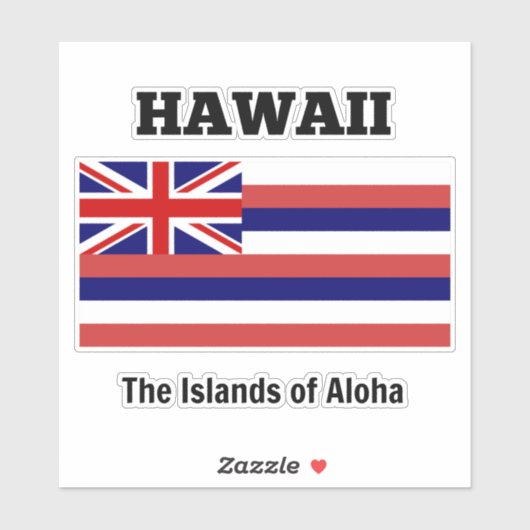 Vlag van Hawaii Sticker (Vel)